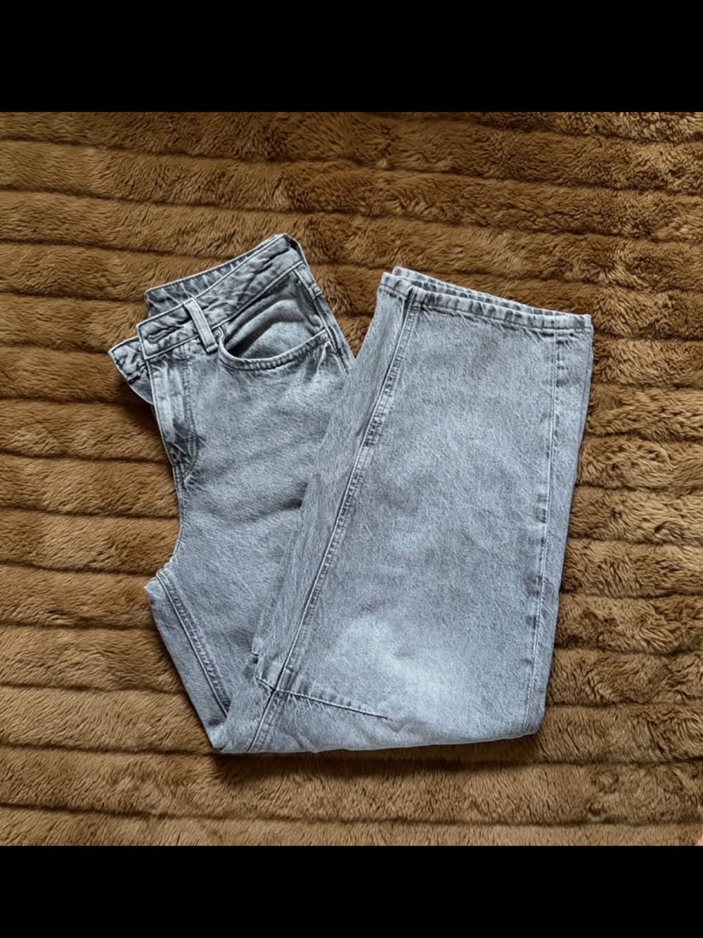Women’s Barrel Light Gray Washed Jeans